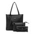 Kit de Bolsas Femininas Grande Sacola + Transversal e Necessarie Preto