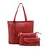 Kit de Bolsas Femininas Grande Sacola + Transversal e Necessarie Vermelho