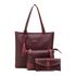 Kit de Bolsas Femininas Grande Sacola + Transversal e Necessarie Vinho