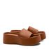 Tamanco Flatform Feminino Caramelo