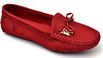 Mocassim Drive Sapatilha Feminina Via Confort Couro Vermelho