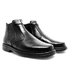 BOTA BOTINA MASCULINA CONFORTO SOCIAL EM COURO PRETO 351