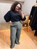 CAMISA CROPPED - PRETO