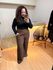 CALÇA FLAVIA PANTALONA - MARROM