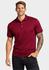 Camiseta Polo Masculina - Bordo/Preto