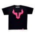 CAMISETA D'JANGUS BASE PRETA BOI ROSA NEON