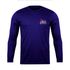 Camiseta Manga Longa Uniforme para Pedreiro Com TELEFONE Azul