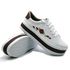 Tênis Casual Flat Form Detalhe Bordado Lateral DK Shoes Branco