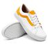 Tênis Casual Siena Dk Shoes Com Cadarço Branco Laranja