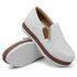 Tênis Slip on Zíper Costura Frontal Sola alta Dk Shoes Branco