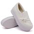 Tênis Dk shoes Slip On Nó Lateral Sola Alta Branco