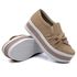 Tênis Dk shoes Slip On Nó Lateral Sola Alta Rose