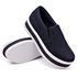 Tênis Dk Shoes Slip On Iate liso Jeans Escuro