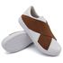 Tênis Siena Elástico Dk Shoes Branco Café