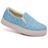 Tênis Slip On Floral Girassol Dk Shoes Sola Baixa Azul