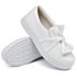 Tênis Infantil Slip On Dk Detalhe Laço Branco