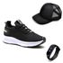 KIT Tênis Casual Esportivo Masculino Confortável + Relógio+Boné