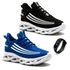 KIT 2 Pares Tênis Casual Esportivo Masculino Confortável + Relógio