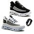 KIT 2 Pares Tênis Casual Esportivo Masculino Confortável + Relógio 
