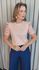 T-shirt Feminina Manga Guipir - Rosa - Cod 523