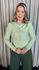 Blusa Feminina Manga Longa Laço - Verde - Cod 278
