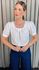 Blusa Feminina Manguinha Bordada - Branco - Cod 503
