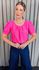 Blusa Feminina Manguinha Bordada - Rosa - Cod 503