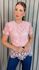 Blusa Feminina Em Guipir Bordada Delicada - Rosa Cod 500