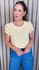 Blusa Feminina Manga Bordada Delicada - Amarela - Cod 336