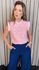 Blusa Feminina Em Lese 3D Delicada - Rosa - Cod 329