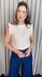 Blusa Feminina Em Lese 3D Delicada - Off White - Cod 329
