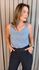 Blusa Feminina Clássica Em Poá - Azul - Cod 318