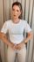 T-shirt Feminina Com Detalhe Na Manga - Branco - Cod 320