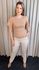 T-shirt Feminina Com Detalhe Na Manga - Nude - Cod 320