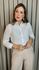 Camisa Feminina Manga Longa Bordada - Cod: 316 - Off-White