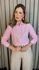 Camisa Feminina Manga Longa Bordada - Cod: 316 - Rosa