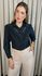 Camisa Feminina Bordada Flor - Cod: 323 - Preto