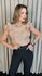Blusa Feminina Delicada Bordada - Nude - Cod 312