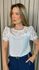Blusa Feminina Delicada Guipir - Branca - Cod 307