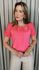 Blusa Feminina Delicada Guipir - Rosa - Cod 307