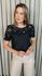 Blusa Feminina Delicada Guipir - Preto - Cod 307