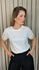 Plus - Blusa Feminina Manga Bordada - Branca - Cod 303