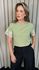 Plus - Blusa Feminina Manga Bordada - Verde - Cod 303