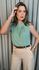 Blusa Feminina Clasica Em Poa Delicada - Verde - Cod 292