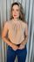 Blusa Feminina Clasica Em Poa Delicada - Nude - Cod 292