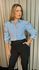 Camisa Feminina Manga Longa Listrada - Cod: 276 - Azul