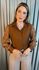 Camisa Feminina Manga Longa Bordada - Cod: 277 - Marrom