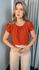 Blusa Feminina De Manguinha - Laranja - Cod 259
