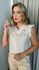 Blusa Feminina Sem Manga Bordada -Off White - Cod 262