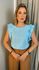 Blusa Feminina Em Lese Bordada - Azul - Cod 254